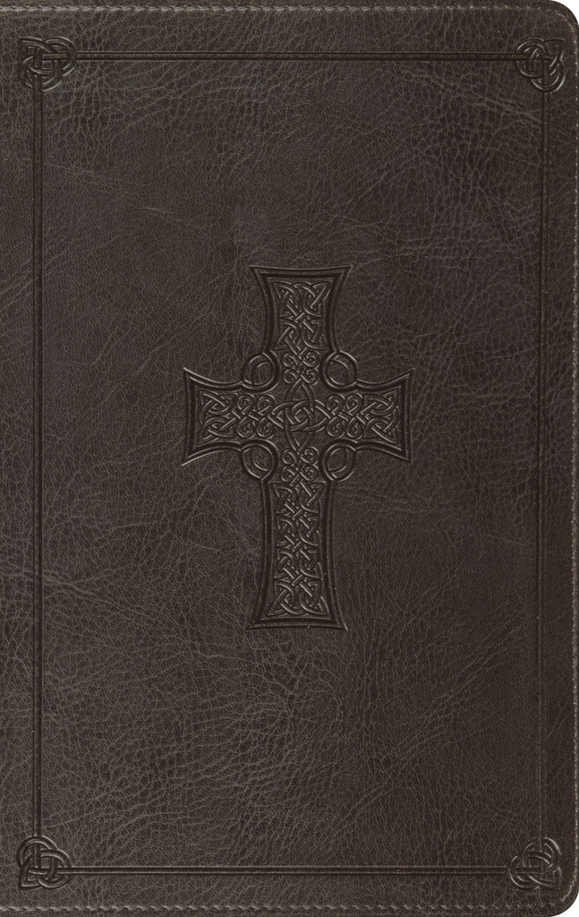 ESV Value Thinline Bible TruTone®, Charcoal, Celtic Cross Design