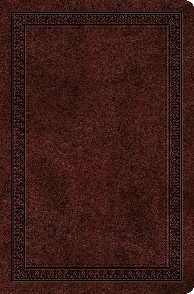 ESV Value Compact Bible TruTone®, Mahogany, Border Design