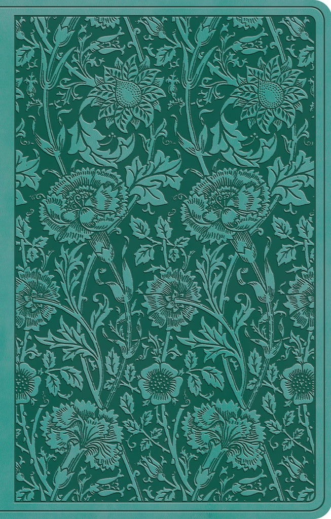 ESV Premium Gift Bible TruTone®, Teal, Floral Design