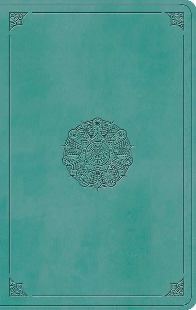 ESV Value Thinline Bible TruTone®, Turquoise, Emblem Design