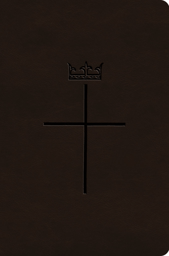 ESV Value Compact Bible TruTone®, Deep Brown, Royal Cross Design