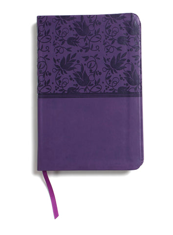 KJV Large Print Personal Size Reference Bible, Purple LeatherTouch