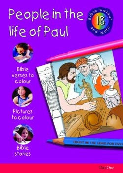 Bible Colour and learn #18: People in the life of Paul