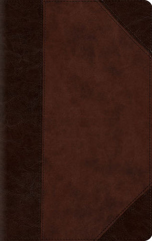 ESV Large Print Compact Bible TruTone®, Brown/Walnut, Portfolio Design