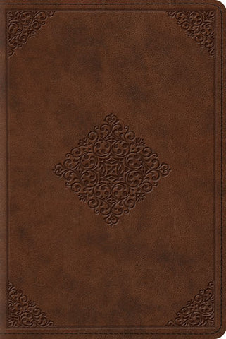 ESV Study Bible, Personal Size, (Brown/Ornament Design)