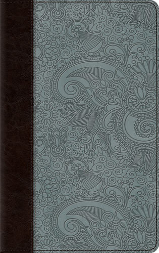 ESV Thinline Bible TruTone®, Chocolate/Blue, Garden Design