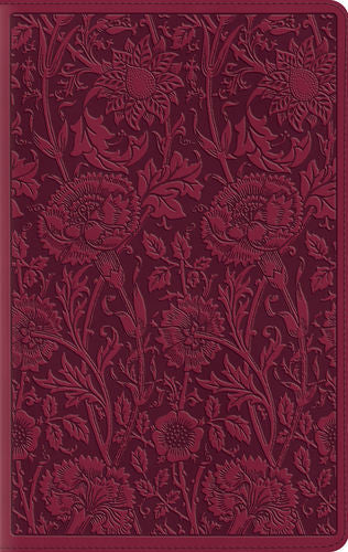 ESV Large Print Compact Bible TruTone®, Berry, Floral Design