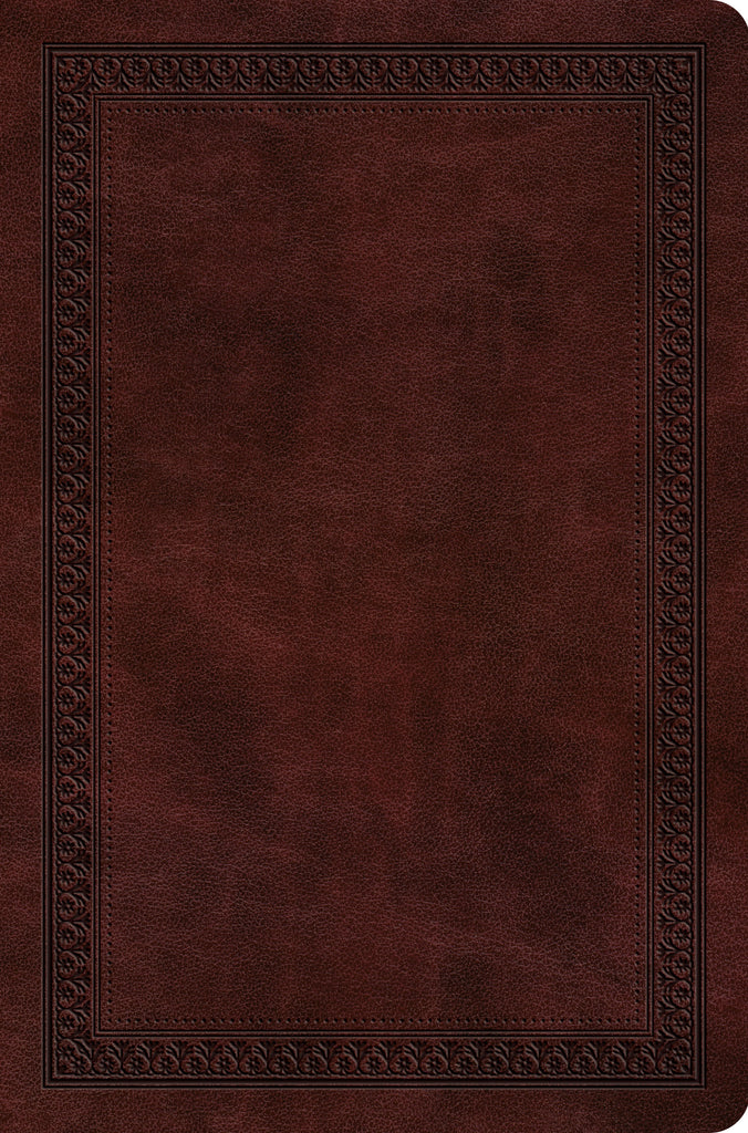 ESV Value Compact Bible  TruTone®, Mahogany, Border Design