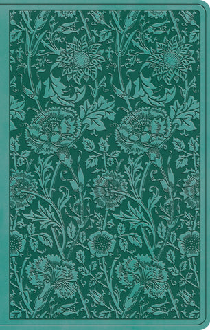 ESV Premium Gift Bible  TruTone®, Teal, Floral Design