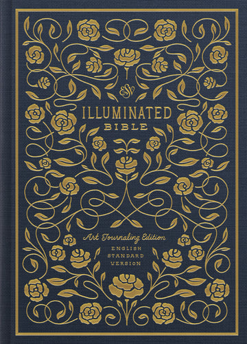 ESV Illuminated Bible, Art Journaling Edition  Cloth over Board, Navy