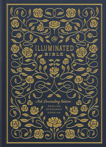 ESV Illuminated Bible, Art Journaling Edition  Cloth over Board, Navy