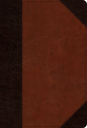 ESV Large Print Compact Bible  TruTone®, Brown/Cordovan, Portfolio Design