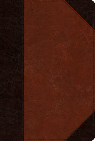 ESV Large Print Compact Bible  TruTone®, Brown/Cordovan, Portfolio Design