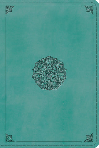 ESV Study Bible, Personal Size TruTone®, Turquoise, Emblem Design