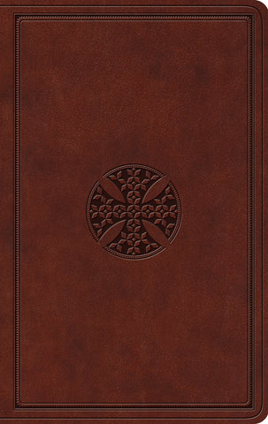 ESV Value Thinline Bible  TruTone®, Brown, Mosaic Cross Design