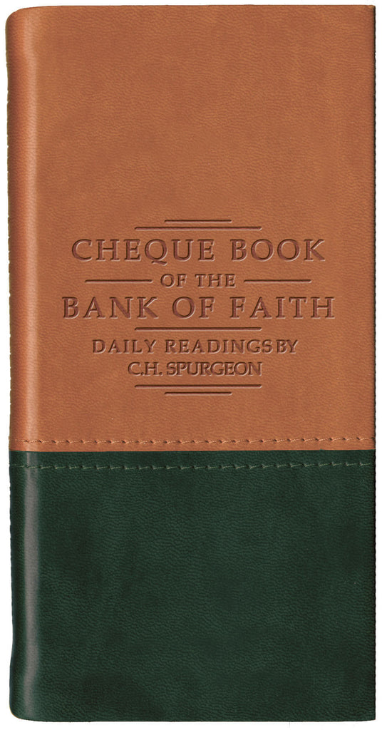 Chequebook of the Bank of Faith - Tan/Green