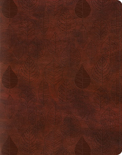 ESV Single Column Journaling Bible TruTone®, Chestnut, Leaves Design