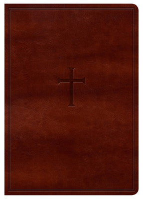 KJV Large Print Compact Reference Bible, Brown LeatherTouch